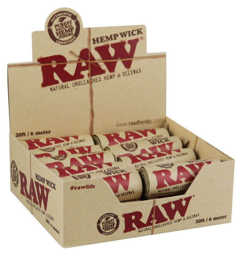 Raw Hemp Wick 20Feet & 6m 20ct box - Premium  from H&S WHOLESALE - Just $34.30! Shop now at H&S WHOLESALE