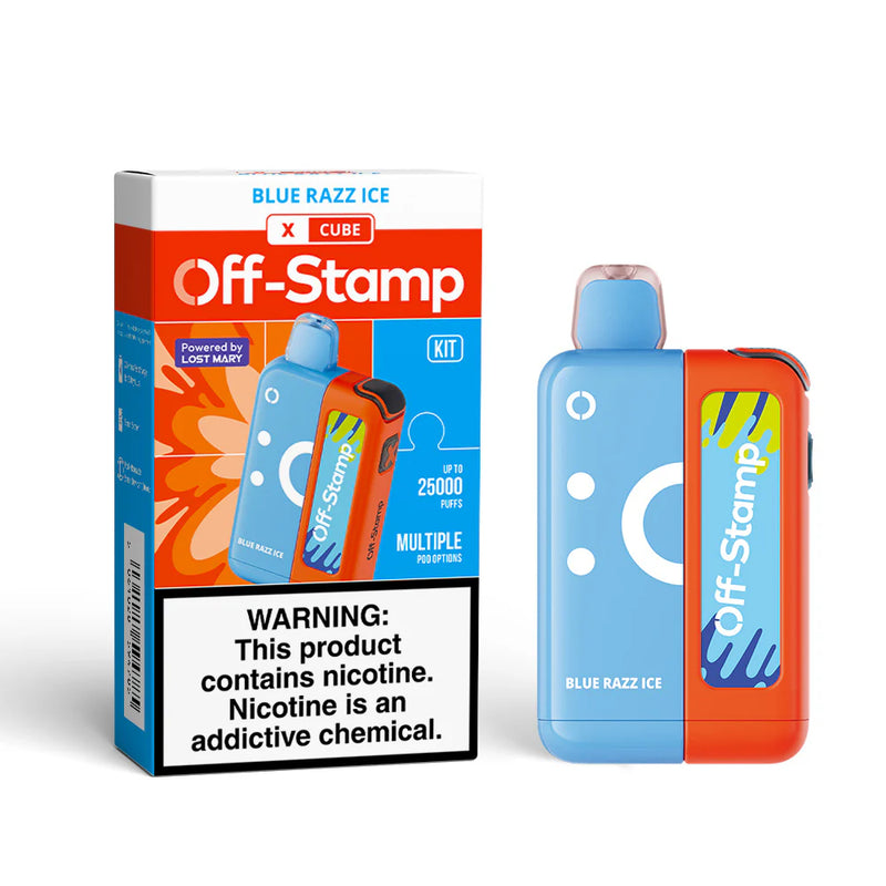 Off-Stamp X-Cube Disposable Kit 25,000 Puffs 50mg 18ml 5ct Box - Premium  from H&S WHOLESALE - Just $47.50! Shop now at H&S WHOLESALE