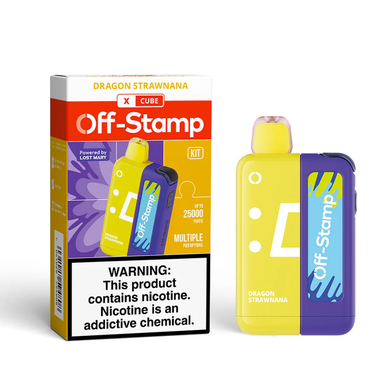 Off-Stamp X-Cube Disposable Kit 25,000 Puffs 50mg 18ml 5ct Box - Premium  from H&S WHOLESALE - Just $47.50! Shop now at H&S WHOLESALE