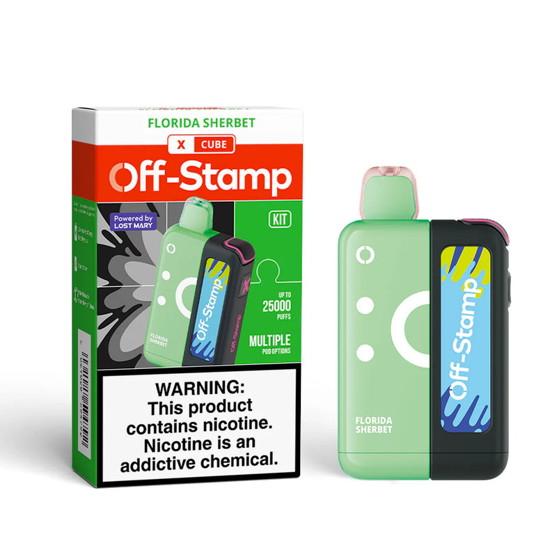 Off-Stamp X-Cube Disposable Kit 25,000 Puffs 50mg 18ml 5ct Box - Premium  from H&S WHOLESALE - Just $47.50! Shop now at H&S WHOLESALE