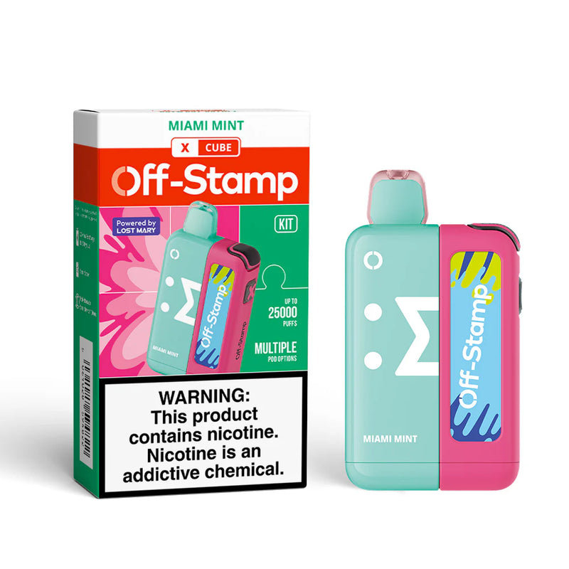 Off-Stamp X-Cube Disposable Kit 25,000 Puffs 50mg 18ml 5ct Box - Premium  from H&S WHOLESALE - Just $47.50! Shop now at H&S WHOLESALE