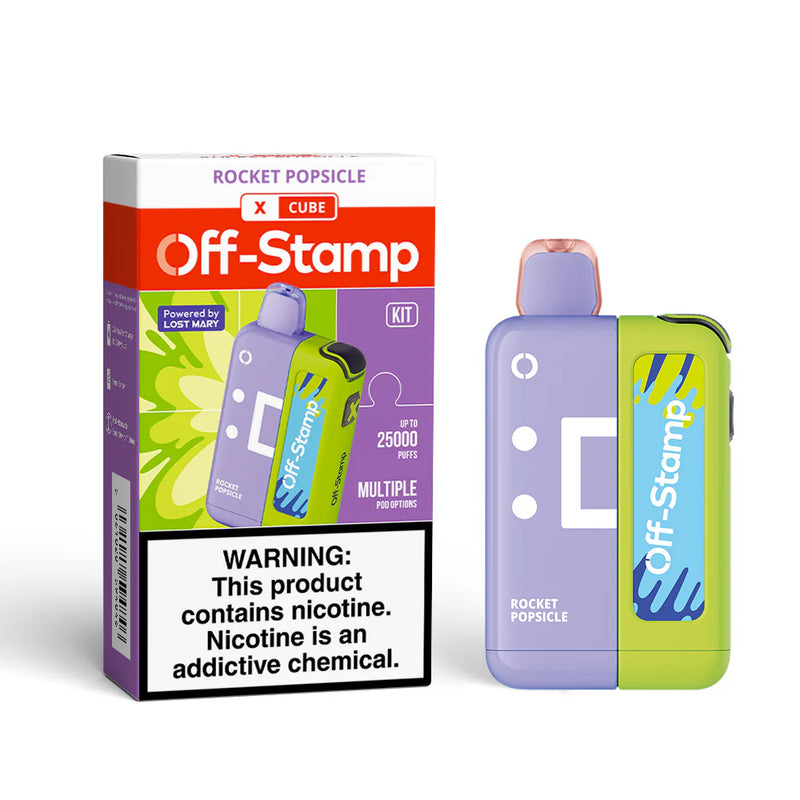 Off-Stamp X-Cube Disposable Kit 25,000 Puffs 50mg 18ml 5ct Box - Premium  from H&S WHOLESALE - Just $47.50! Shop now at H&S WHOLESALE