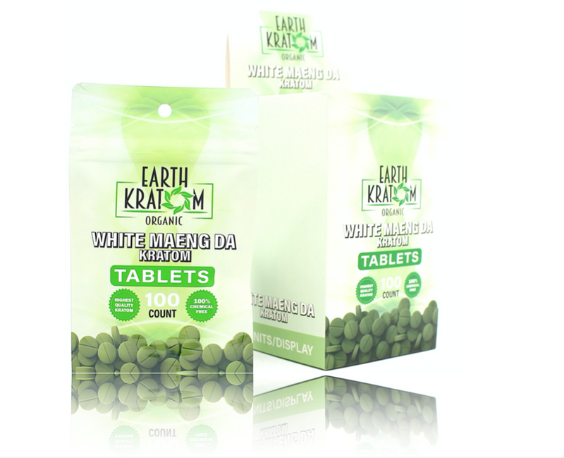 Earth Kratom Organic Tablets 100ct 1ct Bag