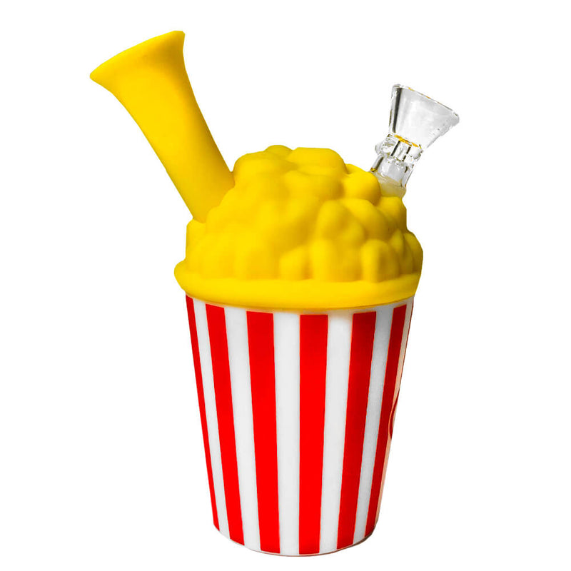 Popcorn Bucket 6’’ Silicone Water Pipe 1ct