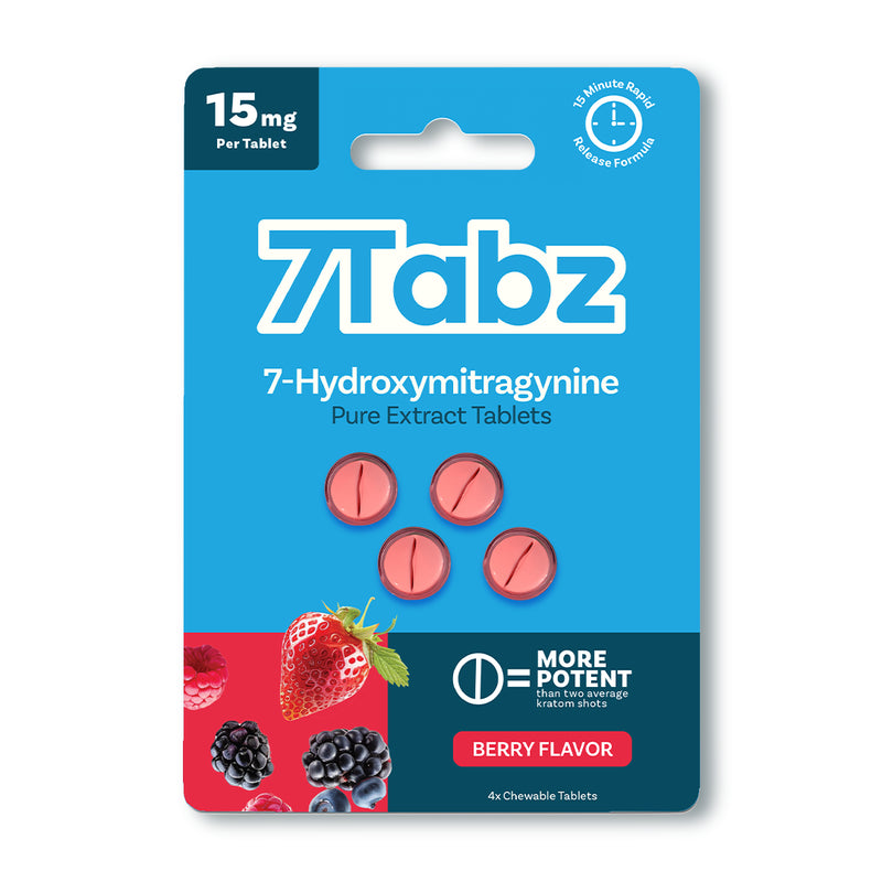 7Tabz 7-Hydroxymitragynine 4ct 15mg Per Tablet 10ct - Premium  from H&S WHOLESALE - Just $110! Shop now at H&S WHOLESALE