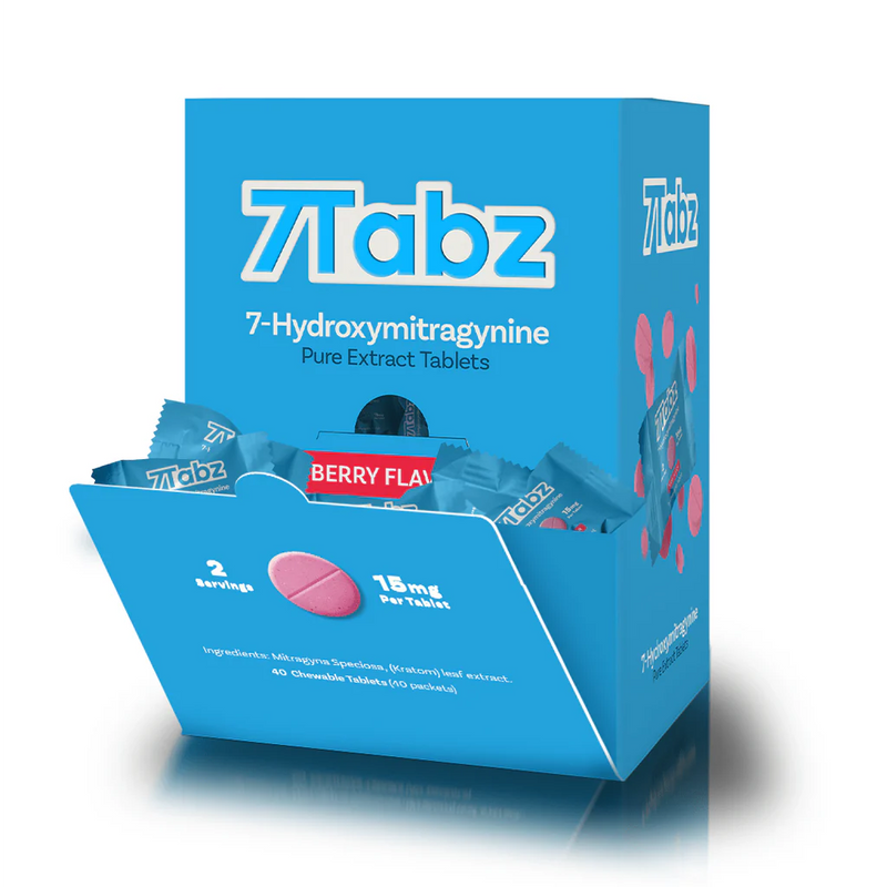 7Tabz 7-Hydroxymitragynine 1ct per Bag 15mg Per Tablet 40ct Box - Premium  from H&S WHOLESALE - Just $120! Shop now at H&S WHOLESALE