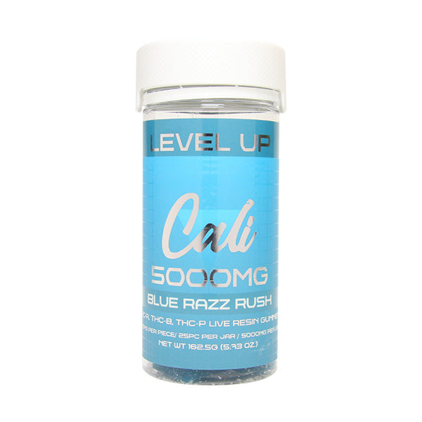 Cali Level Up 5000mg Live Resin THC-A+THC-B+THC-P 25ct Gummies in Jar 1ct - Premium  from H&S WHOLESALE - Just $15! Shop now at H&S WHOLESALE