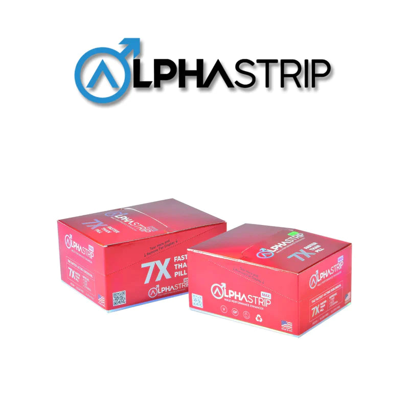 Alpha Strip Male Enhancement - Max 7X 36ct Display - Premium  from H&S WHOLESALE - Just $125! Shop now at H&S WHOLESALE