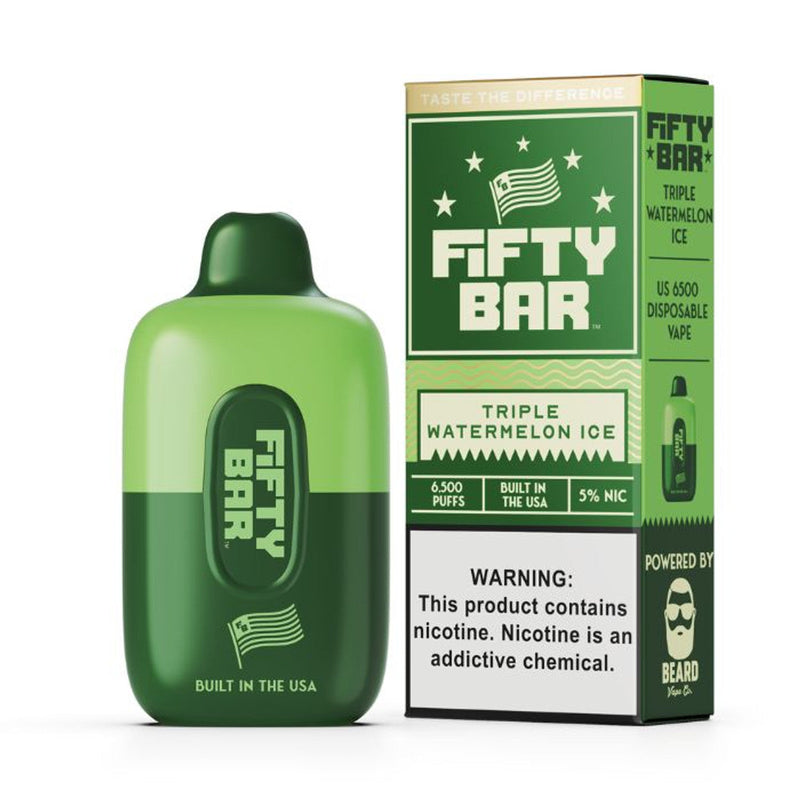 Fifty Bar 6500 Puffs 5% Nic 10ct Display Disposable Vape - Premium  from H&S WHOLESALE - Just $90! Shop now at H&S WHOLESALE