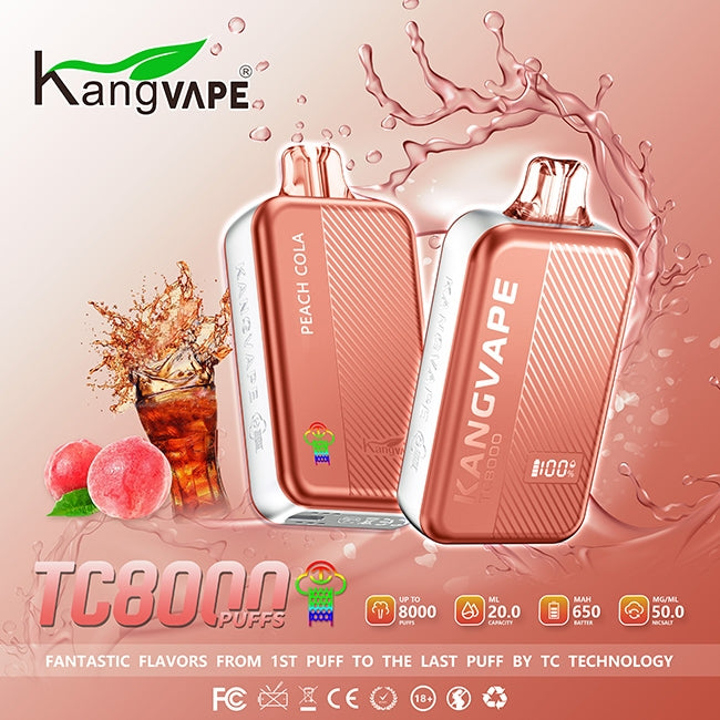 Kangvape TC 8000 Puffs 5% Nic Disposable Vape 5ct - Premium  from H&S WHOLESALE - Just $40! Shop now at H&S WHOLESALE