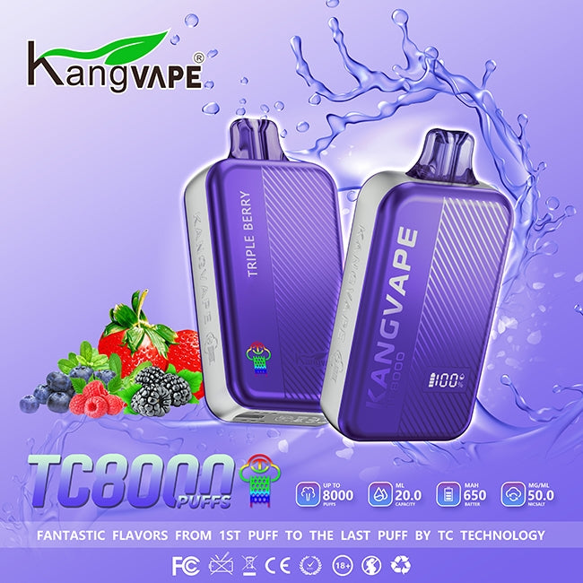 Kangvape TC 8000 Puffs 5% Nic Disposable Vape 5ct - Premium  from H&S WHOLESALE - Just $40! Shop now at H&S WHOLESALE