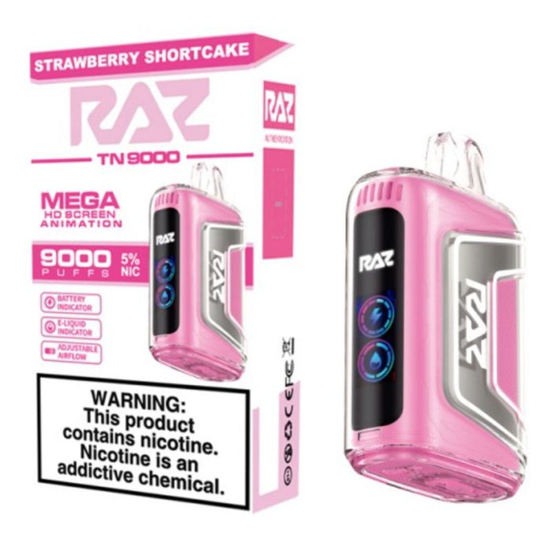 RAZ TN9000 Puffs Mega HD Screen 5ct Display 5% Nic Disposable Vape - Premium  from H&S WHOLESALE - Just $42.50! Shop now at H&S WHOLESALE