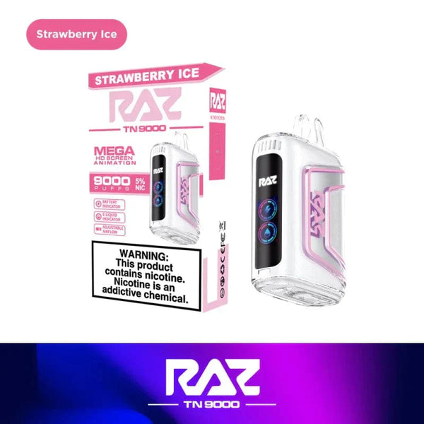 RAZ TN9000 Puffs Mega HD Screen 5ct Display 5% Nic Disposable Vape - Premium  from H&S WHOLESALE - Just $42.50! Shop now at H&S WHOLESALE