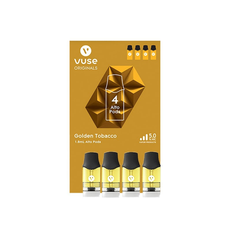 Vuse Alto Pods Golden Tobacco 5pk Display 1ct Box - Premium  from H&S WHOLESALE - Just $62.85! Shop now at H&S WHOLESALE