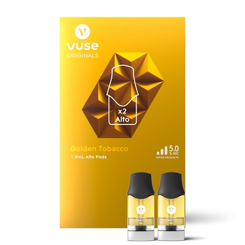 Vuse Alto Pods Golden Tobacco 5pk Display 1ct Box - Premium  from H&S WHOLESALE - Just $62.85! Shop now at H&S WHOLESALE