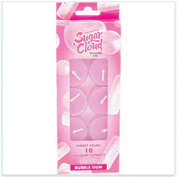 Sugar Cloud Candle Set 10ct Box - Premium  from H&S WHOLESALE - Just $5.99! Shop now at H&S WHOLESALE