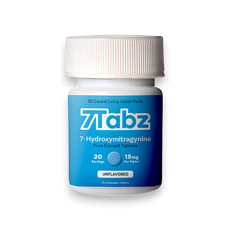 7Tabz 7-Hydroxymitragynine Supplement 10ct Bottle 15mg 6ct Box Unflavored - Premium  from H&S WHOLESALE - Just $145! Shop now at H&S WHOLESALE