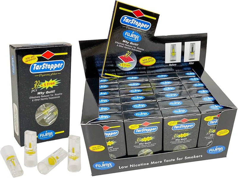 Fujima Tar Stopper Cig Filter 24ct Display - Premium  from H&S WHOLESALE - Just $30! Shop now at H&S WHOLESALE