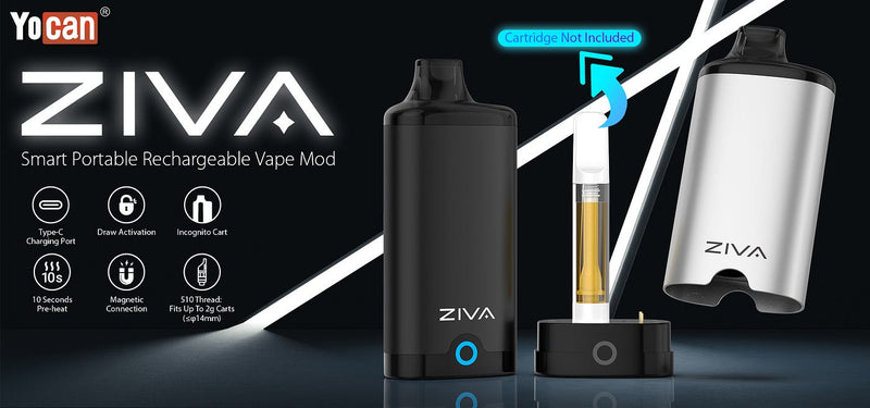 Yocan Ziva Smart Vaporizer Mod box Kit 2g battery Pen for Cart 1ct - Premium  from H&S WHOLESALE - Just $5.50! Shop now at H&S WHOLESALE