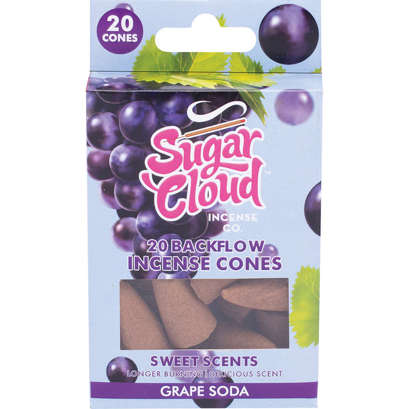 Sugar Cloud Backflow Cones 30ct Counter Display