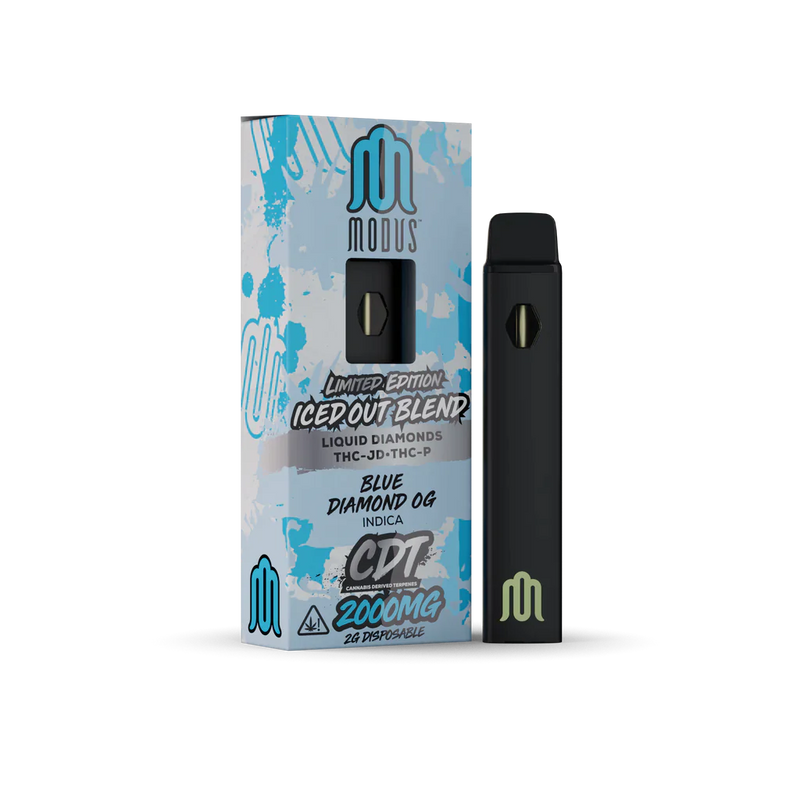 MODUS 2g ICED OUT BLEND Liquid Diamond THC-JD+Delta 8+ THC-P Limited Edition 1ct Disposable Vape - Premium  from H&S WHOLESALE - Just $12! Shop now at H&S WHOLESALE