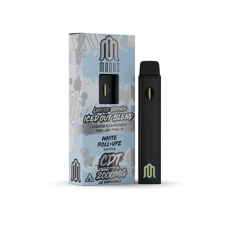 MODUS 2g ICED OUT BLEND Liquid Diamond THC-JD+Delta 8+ THC-P Limited Edition 1ct Disposable Vape - Premium  from H&S WHOLESALE - Just $12! Shop now at H&S WHOLESALE