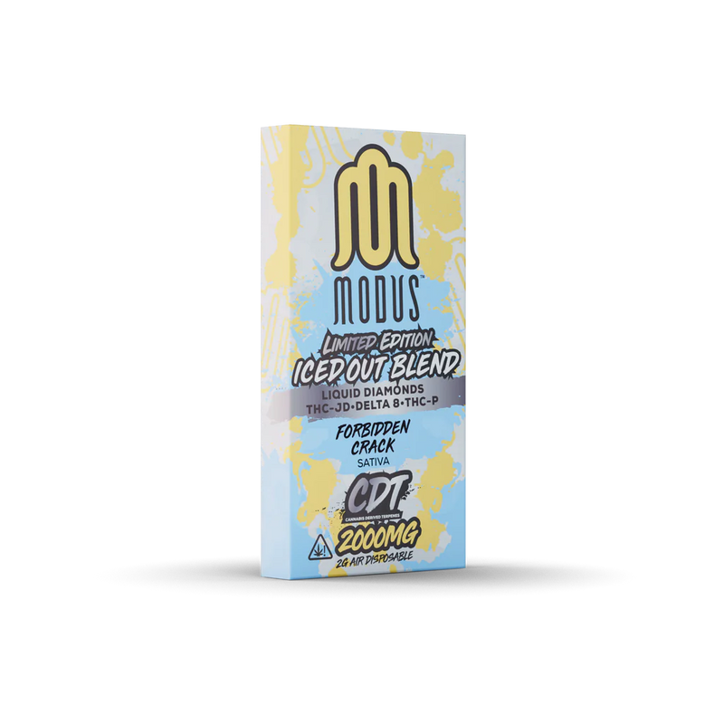 MODUS 2G ICED OUT AIR Liquid Diamond THC-JD+Delta 8+THC-P Limited Edition 1ct Disposable Vape - Premium  from H&S WHOLESALE - Just $12! Shop now at H&S WHOLESALE