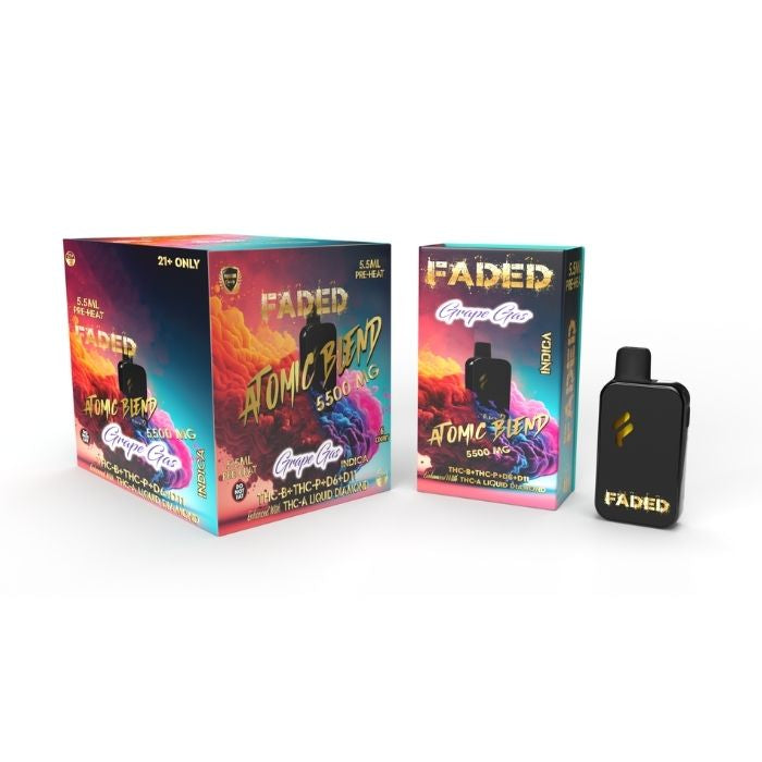 Faded Atomic Blend 5.5g THC-B+THC-P+D6+D11+THC-A+ Liquid Diamond 1ct Disposable Vape - Premium  from H&S WHOLESALE - Just $15! Shop now at H&S WHOLESALE