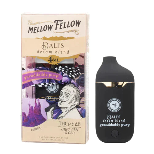 Mellow Fellow 4g THC-B+THC-V+D8+and all other Delta 1ct Disposable Vape - Premium  from H&S WHOLESALE - Just $20! Shop now at H&S WHOLESALE