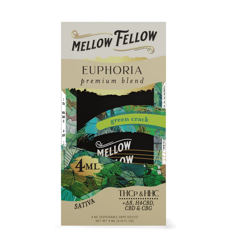 Mellow Fellow 4g THC-B+THC-V+D8+and all other Delta 1ct Disposable Vape - Premium  from H&S WHOLESALE - Just $20! Shop now at H&S WHOLESALE