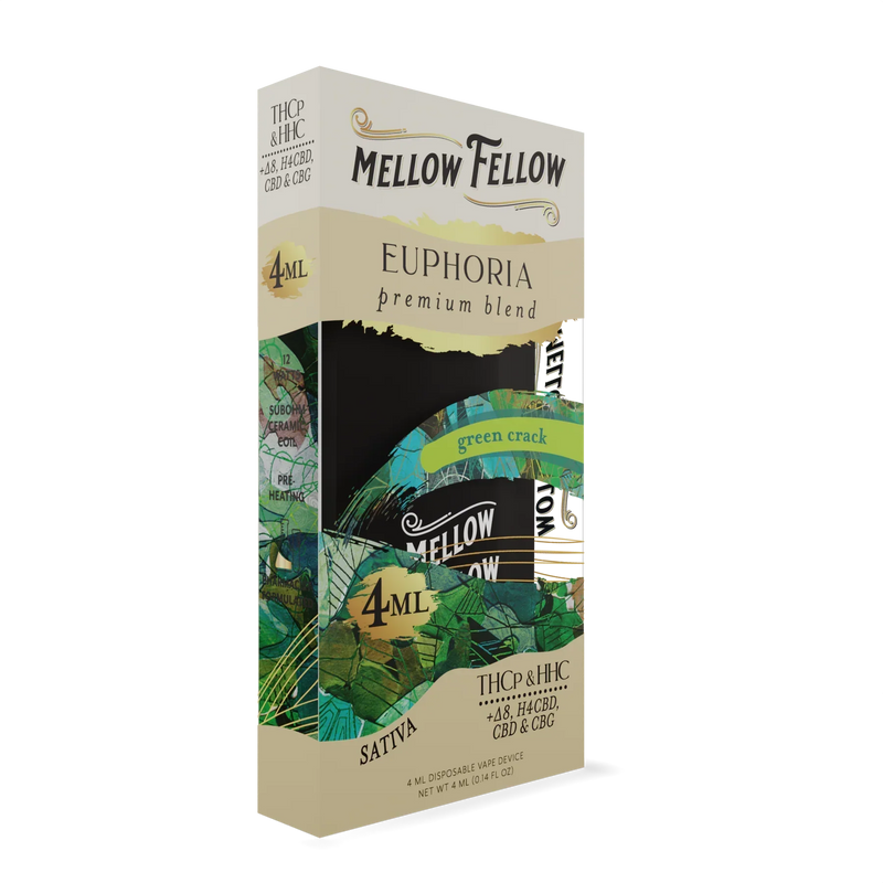 Mellow Fellow 4g THC-B+THC-V+D8+and all other Delta 1ct Disposable Vape - Premium  from H&S WHOLESALE - Just $20! Shop now at H&S WHOLESALE