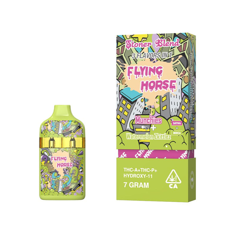 Flying Horse Stoner Blend 7g 3 Flavors in 1 THC-A+THC-P+HYDROXY-11 1ct Disposable Vape - Premium  from H&S WHOLESALE - Just $19! Shop now at H&S WHOLESALE