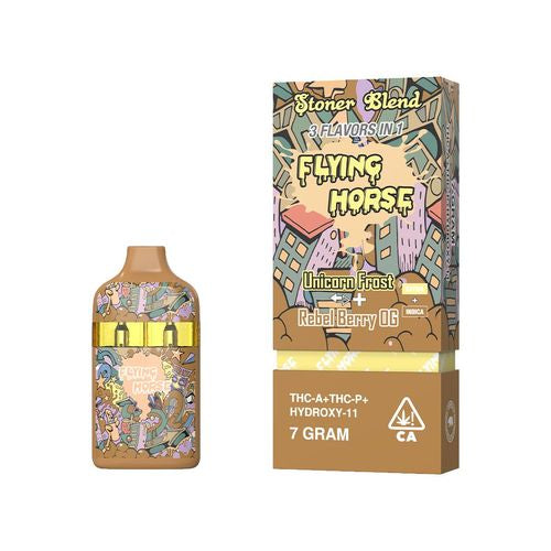 Flying Horse Stoner Blend 7g 3 Flavors in 1 THC-A+THC-P+HYDROXY-11 1ct Disposable Vape - Premium  from H&S WHOLESALE - Just $19! Shop now at H&S WHOLESALE