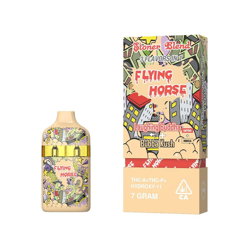 Flying Horse Stoner Blend 7g 3 Flavors in 1 THC-A+THC-P+HYDROXY-11 1ct Disposable Vape - Premium  from H&S WHOLESALE - Just $19! Shop now at H&S WHOLESALE