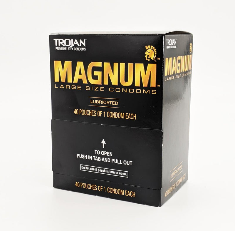 Trojan Magnum 40ct Display - Premium  from H&S WHOLESALE - Just $20! Shop now at H&S WHOLESALE