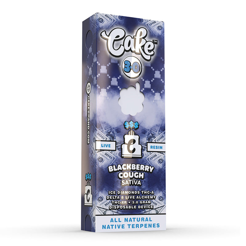 Cake 3g $$$ Live Resin Ice Diamond THC-A+D8+ Live Alchemy THC-XR 1ct Disposable Vape in - Premium  from H&S WHOLESALE - Just $16.50! Shop now at H&S WHOLESALE