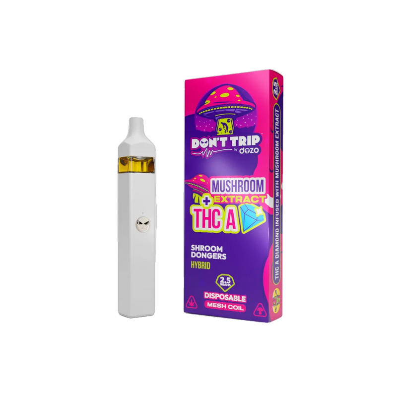 DOZO Don’t Trip 2.5g Mushroom Extract+THC-A Diamond Disposable Vape 1ct - Premium  from H&S WHOLESALE - Just $16! Shop now at H&S WHOLESALE