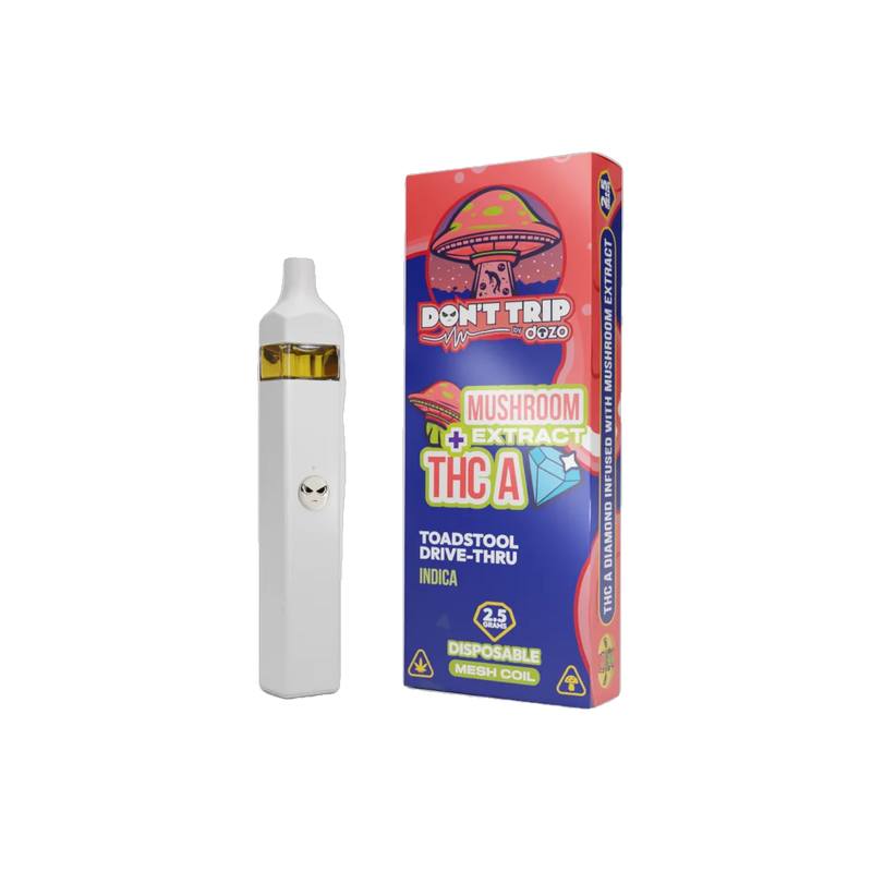 DOZO Don’t Trip 2.5g Mushroom Extract+THC-A Diamond Disposable Vape 1ct - Premium  from H&S WHOLESALE - Just $16! Shop now at H&S WHOLESALE