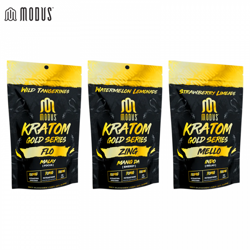 Modus Kratom Gold Series 10ct Gummies 1ct - Premium  from H&S WHOLESALE - Just $18! Shop now at H&S WHOLESALE