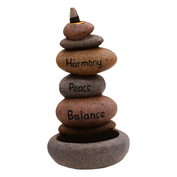 Inspirational Stones BackFlow Incense Burner 1ct #3270 - Premium  from H&S WHOLESALE - Just $15! Shop now at H&S WHOLESALE