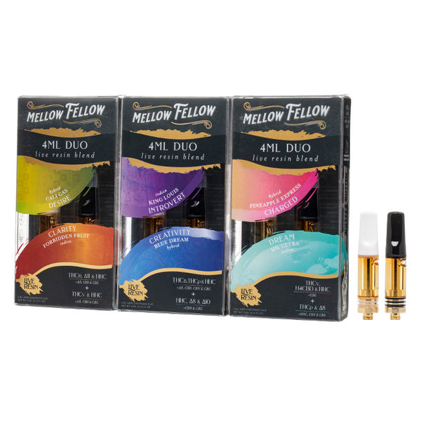 Mellow Fellow Live Resin Blend 2x2g DUO Cartridge 2ct - Premium  from H&S WHOLESALE - Just $24! Shop now at H&S WHOLESALE