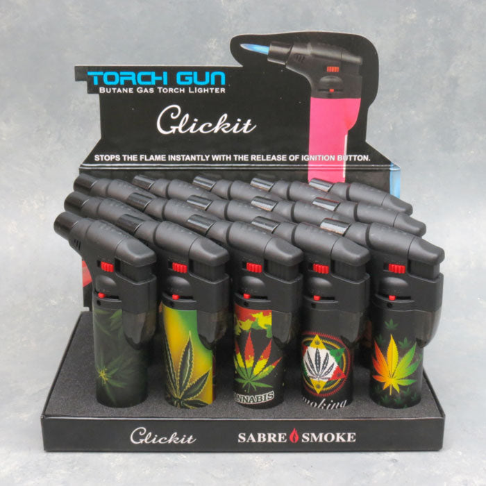 Clickit Torch Gun Lighter 15ct Display GH-1087 - Premium  from H&S WHOLESALE - Just $30! Shop now at H&S WHOLESALE