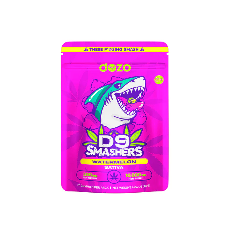 Dozo Delta 9 Smashers 10,000mg 20pk 500mg per gummy 1ct Gummies - Premium  from H&S WHOLESALE - Just $20! Shop now at H&S WHOLESALE