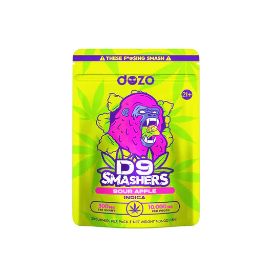 Dozo Delta 9 Smashers 10,000mg 20pk 500mg per gummy 1ct Gummies - Premium  from H&S WHOLESALE - Just $20! Shop now at H&S WHOLESALE