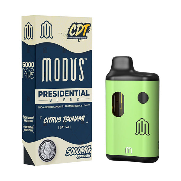 Modus Presidential Blend 5g THC-A+ Liquid Diamonds+ Delta 8+ THC-V Disposable 1ct - Premium  from H&S WHOLESALE - Just $20! Shop now at H&S WHOLESALE