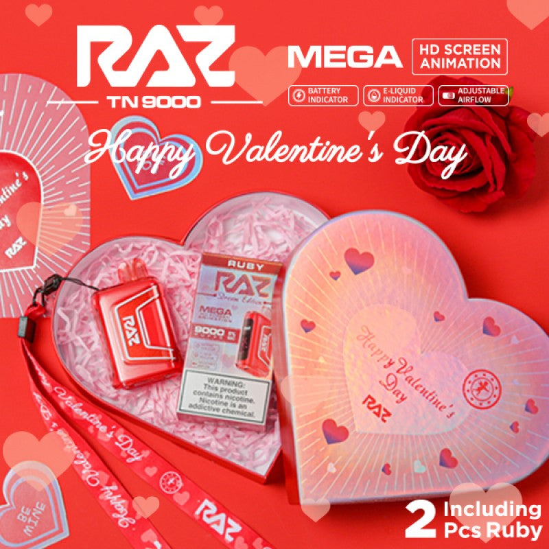 RAZ TN9000 Puffs Valentine’s Day Gift Box 1ct - Premium  from H&S WHOLESALE - Just $20! Shop now at H&S WHOLESALE