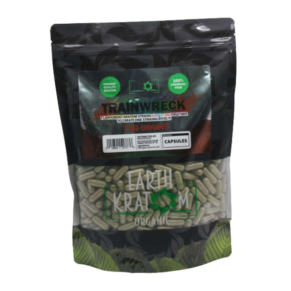 Earth Kratom 750ct capsule 1ct Bag ￼ - Premium  from H&S WHOLESALE - Just $40! Shop now at H&S WHOLESALE