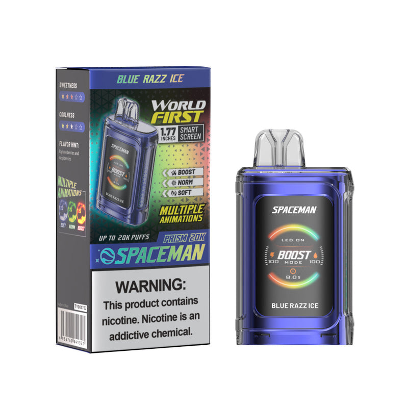 SpaceMan Prism Up To 20.000 Puffs 18ml 5% Nic World First Smart Touch Screen 5ct Display Disposable Vape - Premium  from H&S WHOLESALE - Just $45! Shop now at H&S WHOLESALE