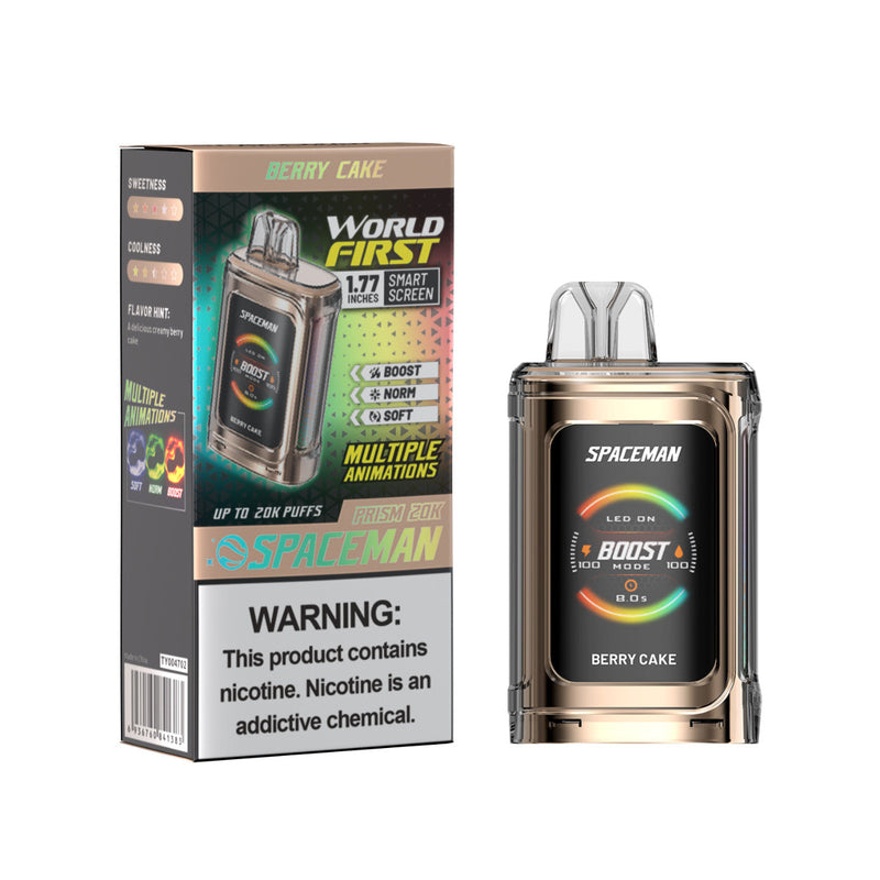 SpaceMan Prism Up To 20.000 Puffs 18ml 5% Nic World First Smart Touch Screen 5ct Display Disposable Vape - Premium  from H&S WHOLESALE - Just $45! Shop now at H&S WHOLESALE