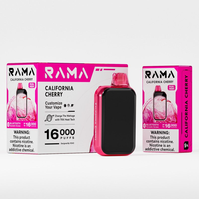 Yovo Rama 16k Puffs 5% Nic Bluetooth Screen 5ct Display - Premium  from H&S WHOLESALE - Just $38.75! Shop now at H&S WHOLESALE